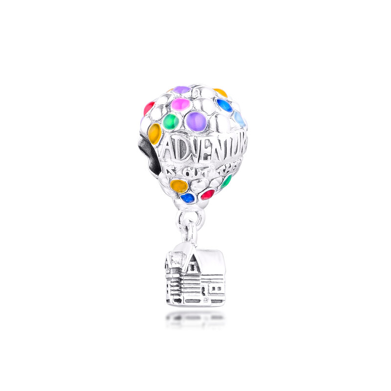 Подвески «Up House & воздушные шары», женские бусины из серебра 925 пробы для изготовления ювелирных изделий, оптовая продажа