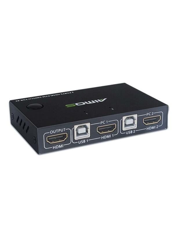 Ugreen 4K USB مفتاح ماكينة افتراضية معتمدة على النواة HDMI-متوافق الجلاد الفاصل صندوق 2 في 1 لأجهزة الكمبيوتر المحمول HDTV تقاسم الأجهزة طابعة لوحة المفاتيح الماوس