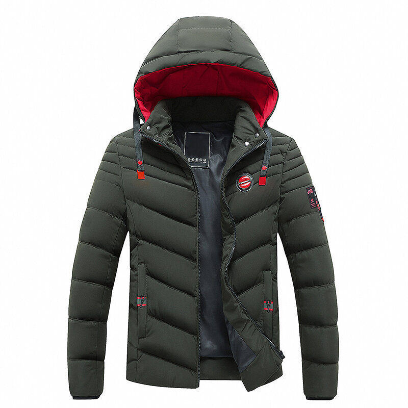 남성 겨울 새로운 핫 클래식 후드 방풍 두꺼운 따뜻한 재킷 코트 파카, 남성 패션 멀티 포켓 캐주얼 브랜드 파카 남성, 2023