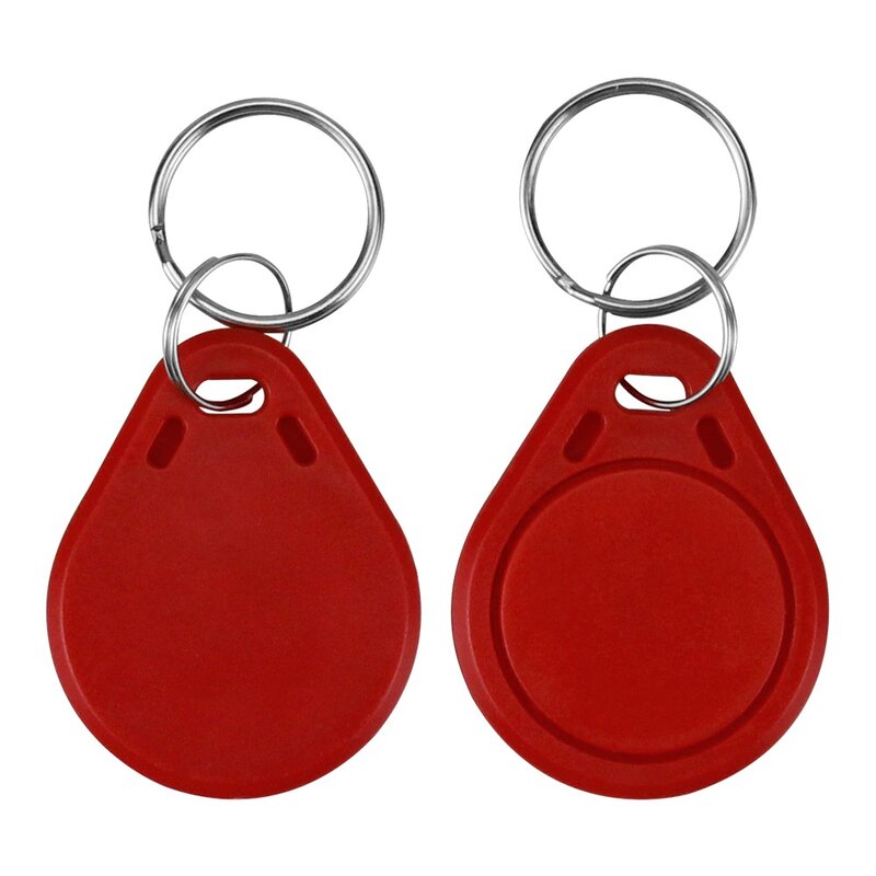 Smart RFID Keychain 13.56MHz IC Keyfobs ABS Material Tags Token Badges MF 1K S50 Key Fobs ISO14443A for Access Control 10 Pieces