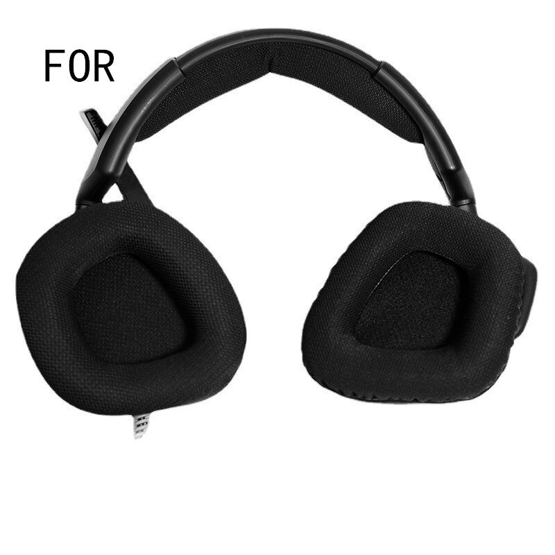 Substituição bandana tecido de malha earpads para corsair void & corsair void pro wired & wireless gaming headsets copos de ouvido capa de ouvido