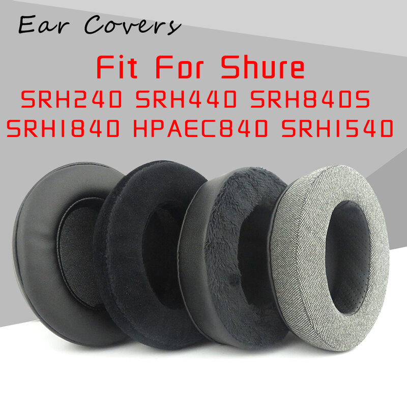 Fones de ouvido para substituição do fone de ouvido Shure, SRH240, RH440, RH440S, SRH840S, SRH1840, HPAEC840, SRH1540, SRH1440