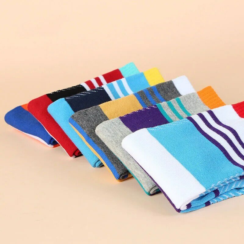 5pairs Sport Two Finger Socks Mens Organic Cotton Letters Striped Street Fashion Happy Travel Socks With Toes Present For Men