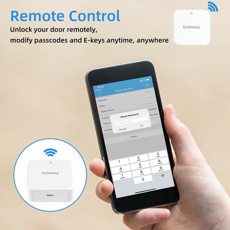 Электронный шлюз управления через приложение TT Lock, Wi-Fi, Bluetooth, в магазине, проводной, версия G3