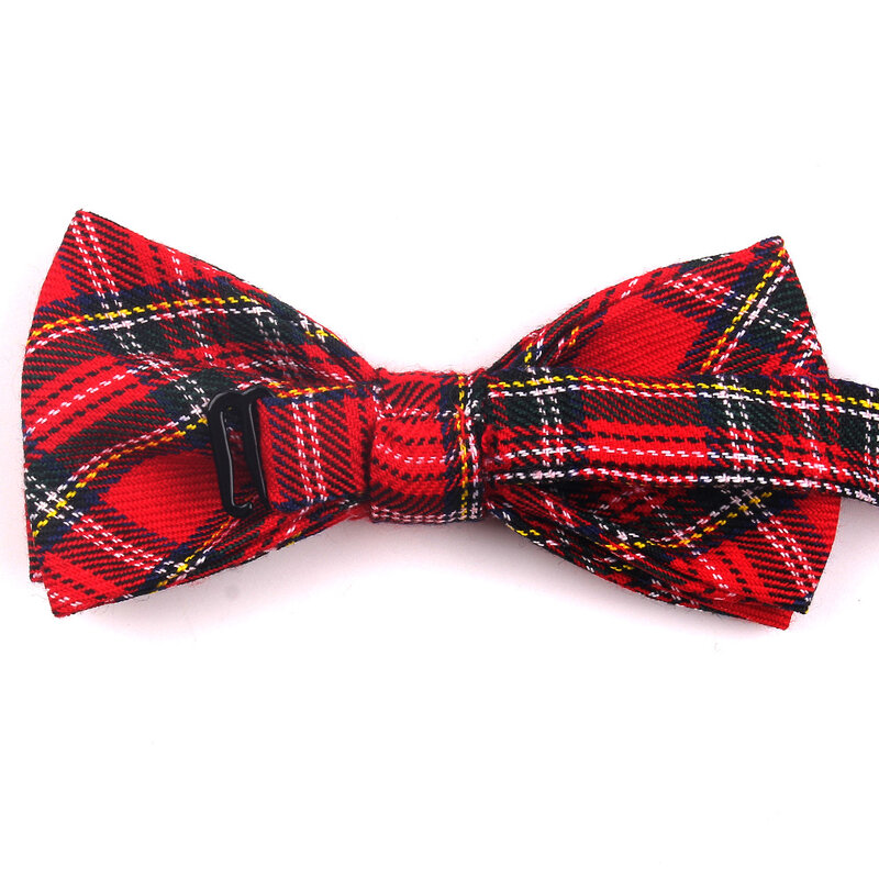New Men Plaid Bowtie England Style Bow ties For Men Women Adjustable Boys Girls Bow Tie For Wedding Casual Cotton Suits Bowties