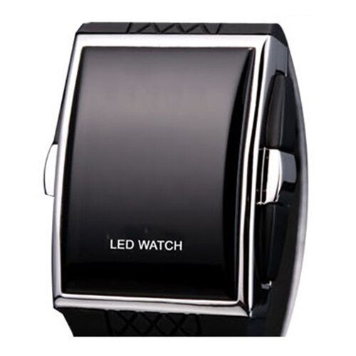 Drops hipping!! Unisex LED Digital anzeige quadratisches Gehäuse coole Sport lässige Armbanduhr leicht zu lesen, mit LED-Licht, Sport