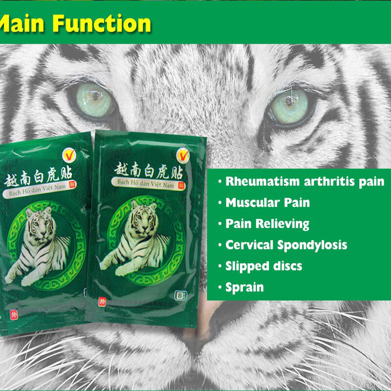 104 Pcs/13 Bags Vietnam Tiger Patch Heat Patch for Fast Acting Long lasting Deep Muscle Relaxation Health Care Product
