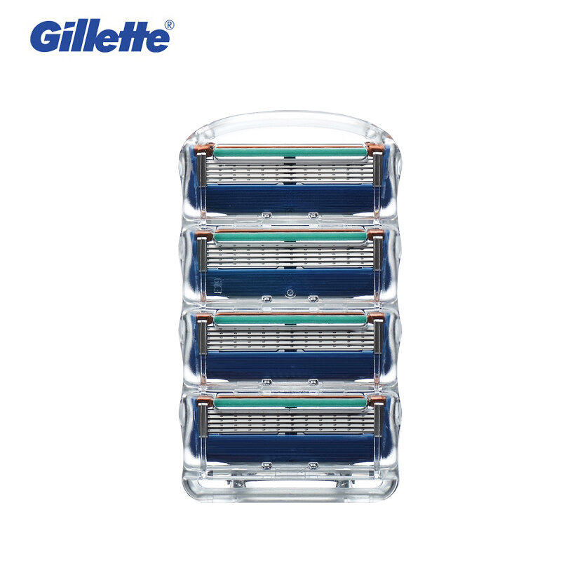 Gillette Fusion Scheermesje 5 Lagen Veiligheid Handleiding Scheren Hoofd Vervanging Professionele Baard Scheerapparaat Blades Voor Man Gezichtsverzorging