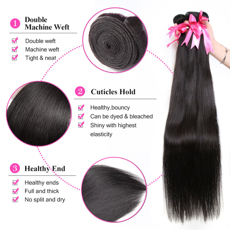 CEXXY, бразильские человеческие волосы, Φ 1/3/4, прямые искусственные волосы, 30, 32, 40 дюймов, Виргинские человеческие волосы для наращивания, оптовая продажа