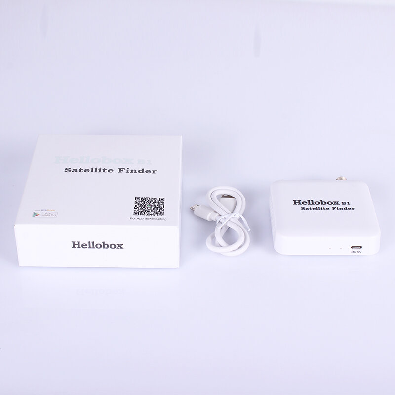 Hellobox b1 bluetooth localizador de satélite com sistema android app para satélite receptor satfinder medidor