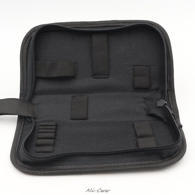 2018 custodia multifunzionale con cerniera per borsa porta attrezzi portatile per riparazione orologi in tela