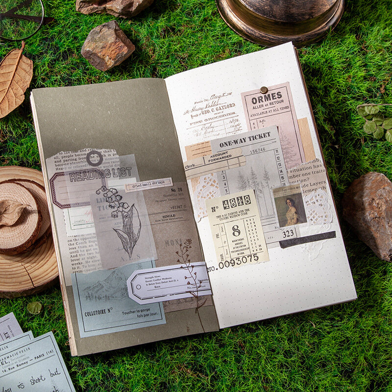 Блокнот для заметок в стиле ретро, 50 листов, серия «Тайные приключения», бумага для фона, школьный журнал