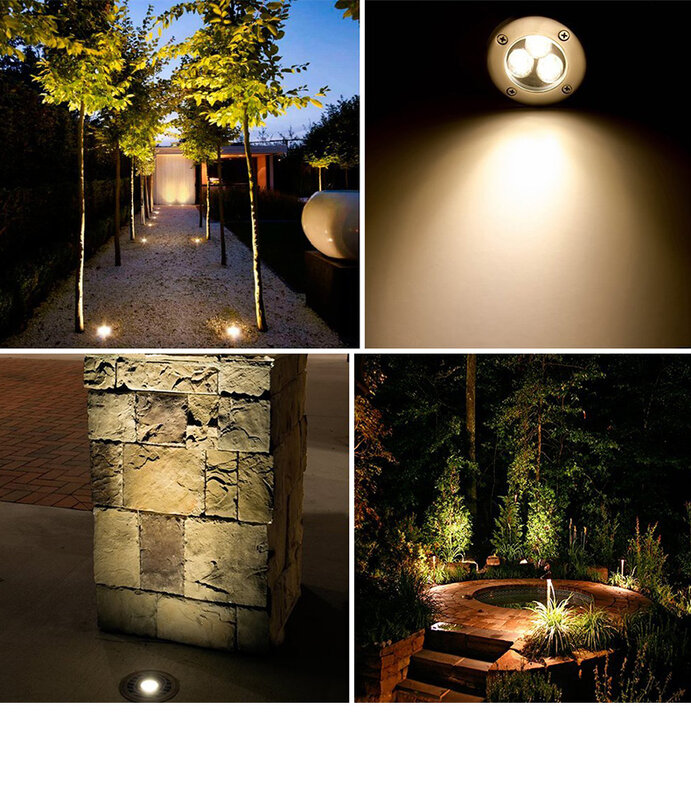 Водонепроницаемый светодиодный светильник для сада 1 Вт 3 Вт 5 Вт 10 Вт IP67, уличный светильник для дорожек, утопленный встраиваемый наземный палубный светильник
