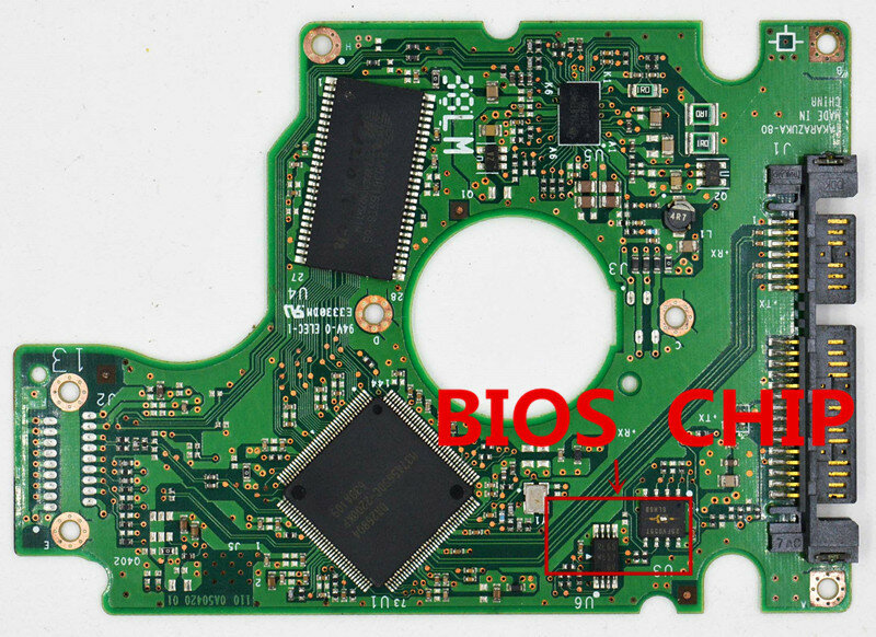 히타치 HDD PCB 110 220 0A50420 01 / IC: 0A26804 / 0A50424