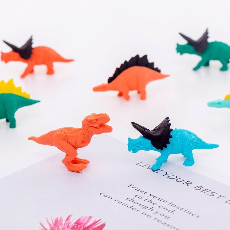 1pc gumki kreatywna kreskówka dinozaur modelowanie gumka studenci gumka papiernicze hurtownia