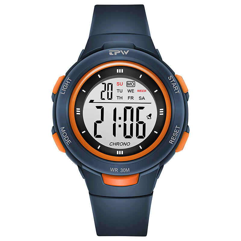 TPW 기본 디지털 시계, 패션 트렌드 스포츠 손목시계, 여고생 선물