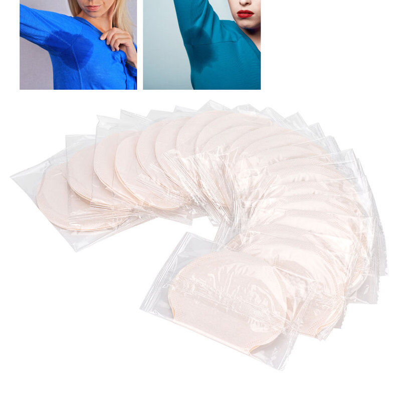 Adesivos anti-suor descartáveis para axilas, 40 peças absorve o suor dos axilas, desodorantes de verão, absorção de suor