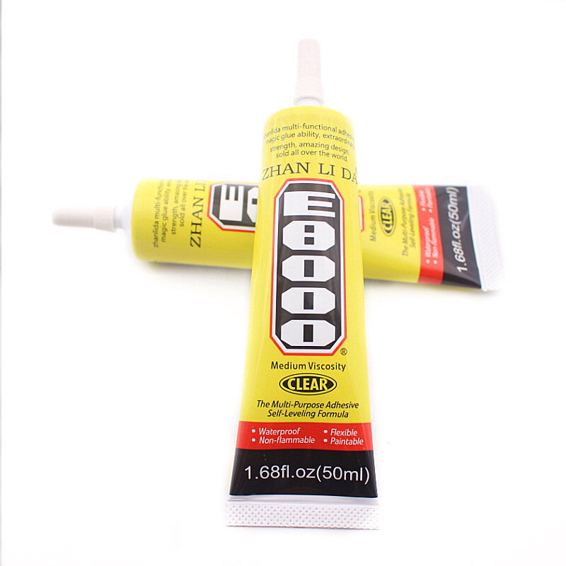 25ml E8000 Strong Liquid Glue Clothes Fabric Clear Leather Adhesive Jewelry Stationery Phone Screen Instant Earphone