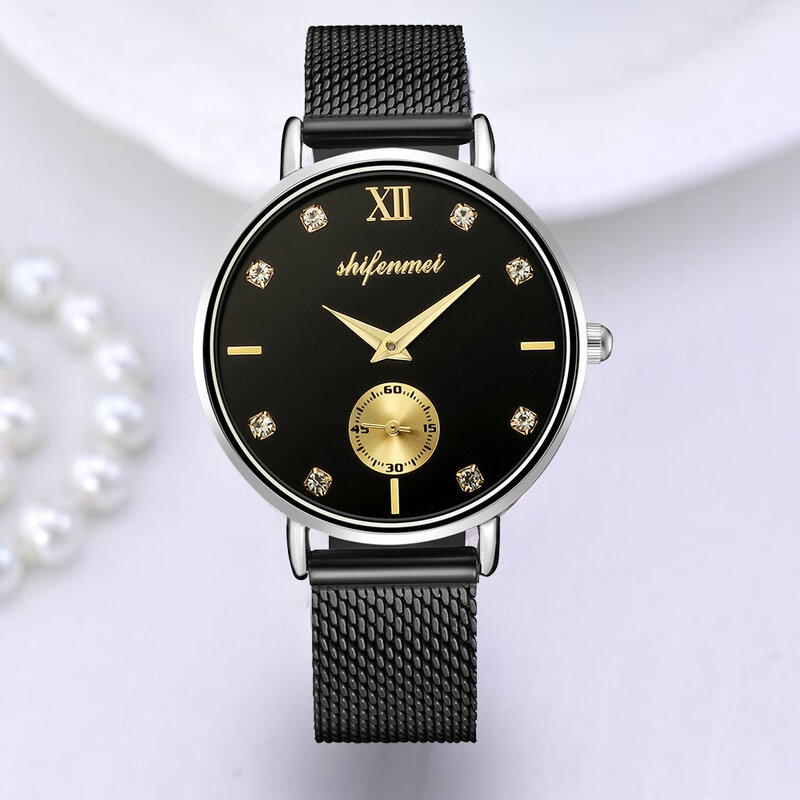 Shifenmei relógio feminino 2019 relógios de quartzo topo de luxo marca feminina casual relógio de pulso senhoras à prova dwaterproof água relogio feminino