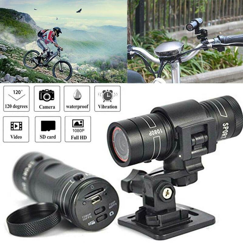 Fiets Sport Camera Mountainbike Motorfiets Helm Actie Mini Camera Dv F9 Camcorder Full 1080P Hd Auto Video Recorder