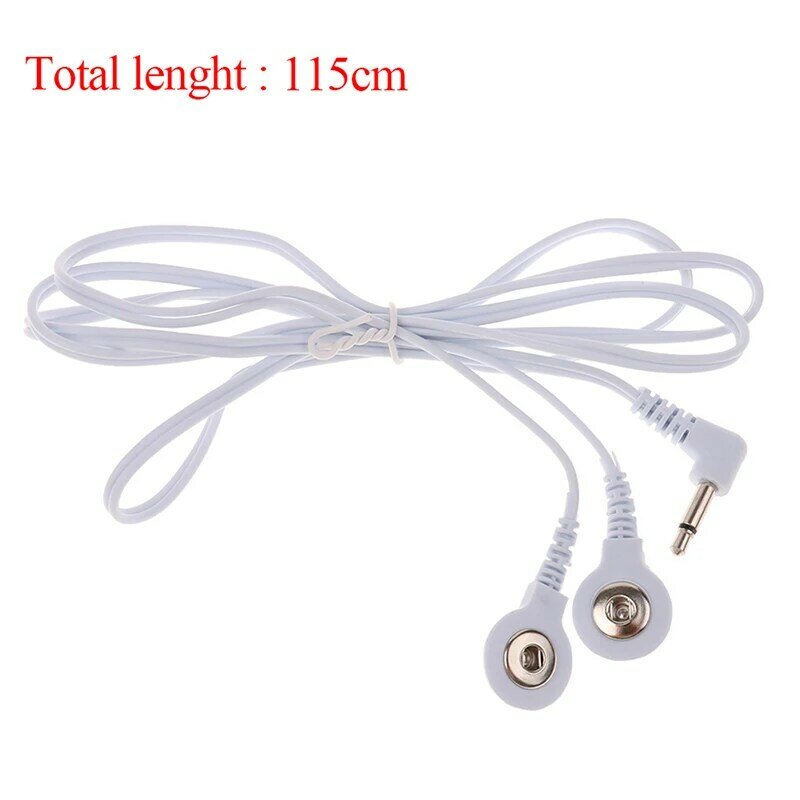 2/4Buttons Electrotherapy Electrode Lead Electric Shock Wires Cable For Tens Massager Connection Cable Massage & Relaxation Hot