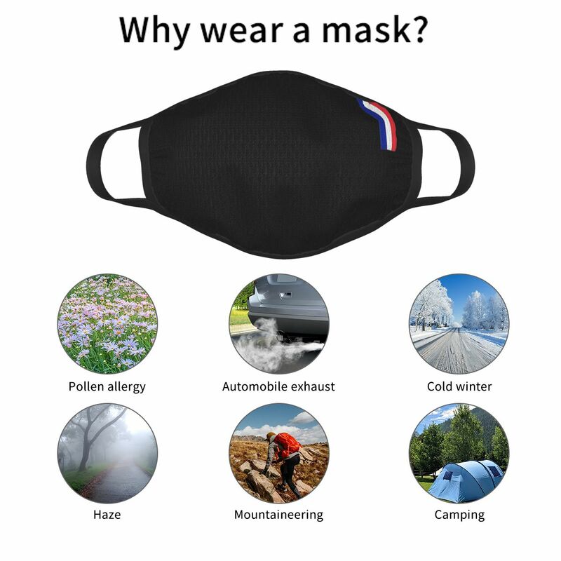 Flaga francji koniec wielokrotnego użytku maska flaga francuski flaga francji maska przeciwpyłowa pokrywa ochronna Respirator usta mufy