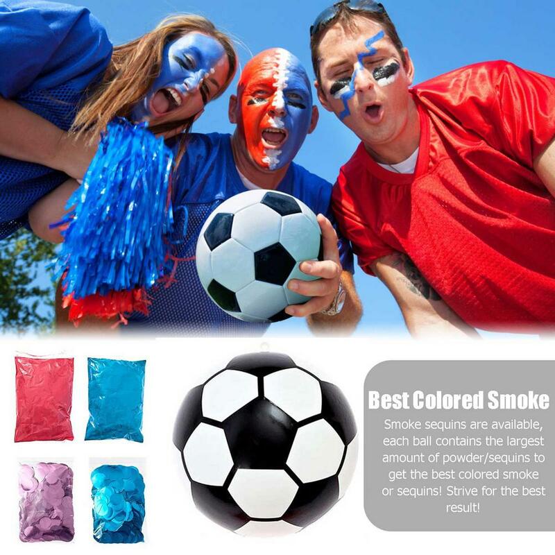 Gender Reveal Football Baby Reveal Soccer con polvere o paillettes Kit polvere blu e rosa regalo innovativo per ragazzi e ragazze Ba