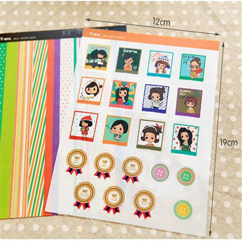 G214small Dame Dagboek Pak Pvc Koreaanse Sticker Dagboek Sticker Groothandel Prijs Kantoor & School Briefpapier Prachtige Student Leveringen