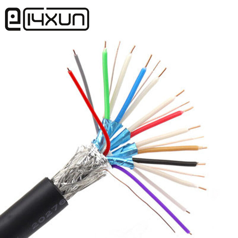 EClyxun 2metre 2.0 HDMI cable 4k HD line 19Pin Copper DIY Welding Engineering Pre-embedded Wiring 24#x5P+26#x4C+ABD OD9.5mm