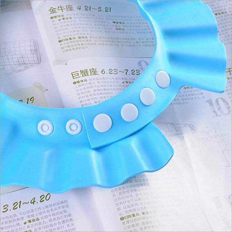 Safe Shampoo Caps Shower Bathing Bath Protective Cap Baby Wash Hair Shield Children Bathing Shower Hat For Baby Care 3 Colors
