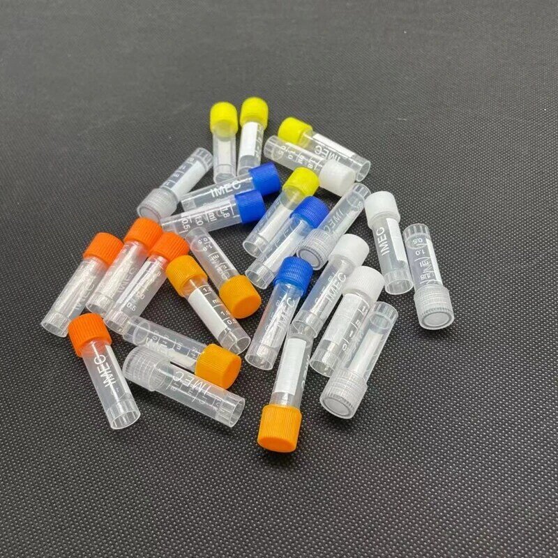 PEUGEOT-Tube de congélation de flacons en plastique avec joint en silicone, échantillon de laboratoire, CrMongolia, 1.8ml, 50 pièces