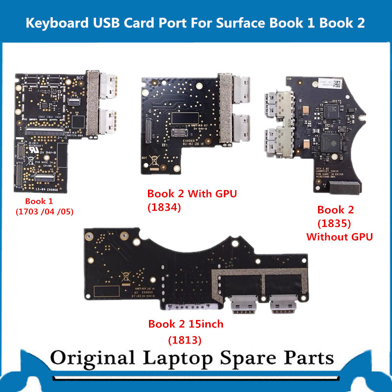 Original 1703 USB สำหรับ Surface Book 1 2 1704 1835 1834 1813แป้นพิมพ์ USB Board