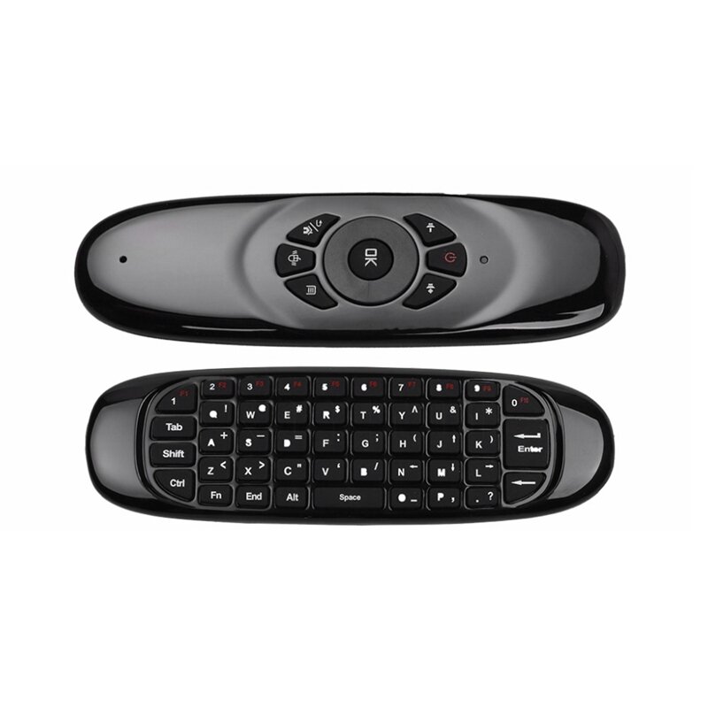 2,4G Air Mouse teclado inalámbrico Control remoto para Android TV Box ordenador versión en Inglés 6 ejes giroscopio