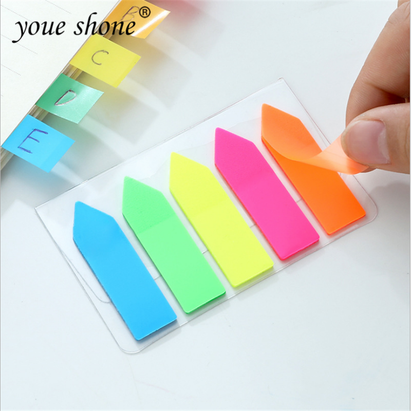 1PCS Removable Indicator Label Color Pagination Label Memo Pad Sticky Notes Stationery Memo Pad Index Office School Supplies