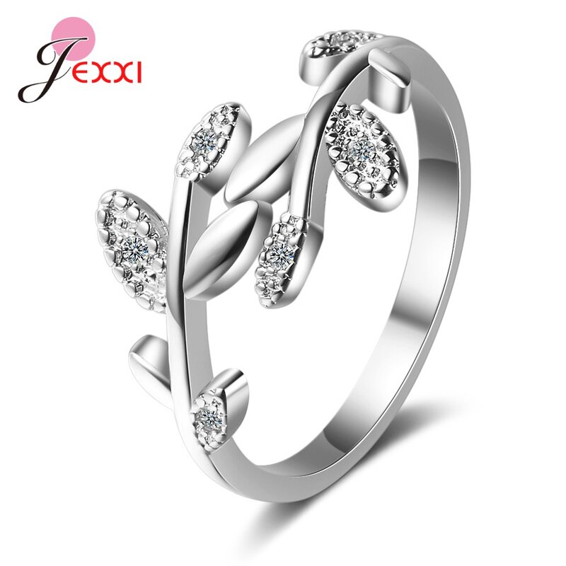 Anéis de prata esterlina 925, anéis de dedo para mulheres e meninas, zircônio cúbico brilhante para casamento