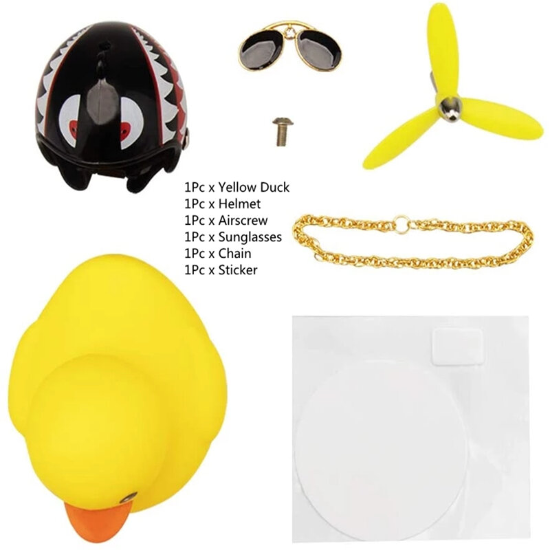 Coche pato con casco de viento roto, pequeño pato amarillo, negro, rosa, Casco Para Bicicleta motocicleta, ciclismo, accesorios de decoración