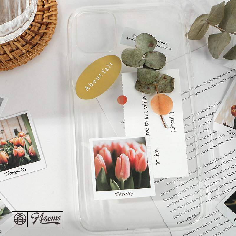 Journamm-Mini caja de pegatinas para álbum de recortes, planificador japonés Kawaii, papelería decorativa, estilo Ins, puntos y flores, 40 unidades por lote