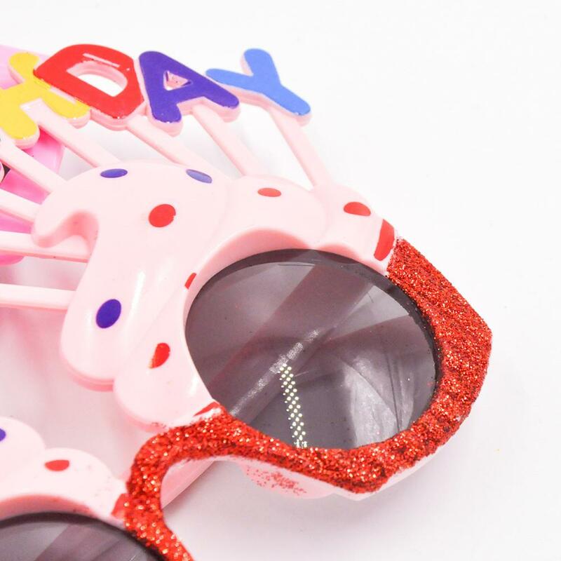 Creative children's party decoration supplies photo props cake shape birthday funny glasses