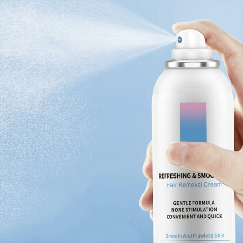 Detvfo-Spray de depilación rápida, crema de depilación suave y nutritiva para la piel, 150ML