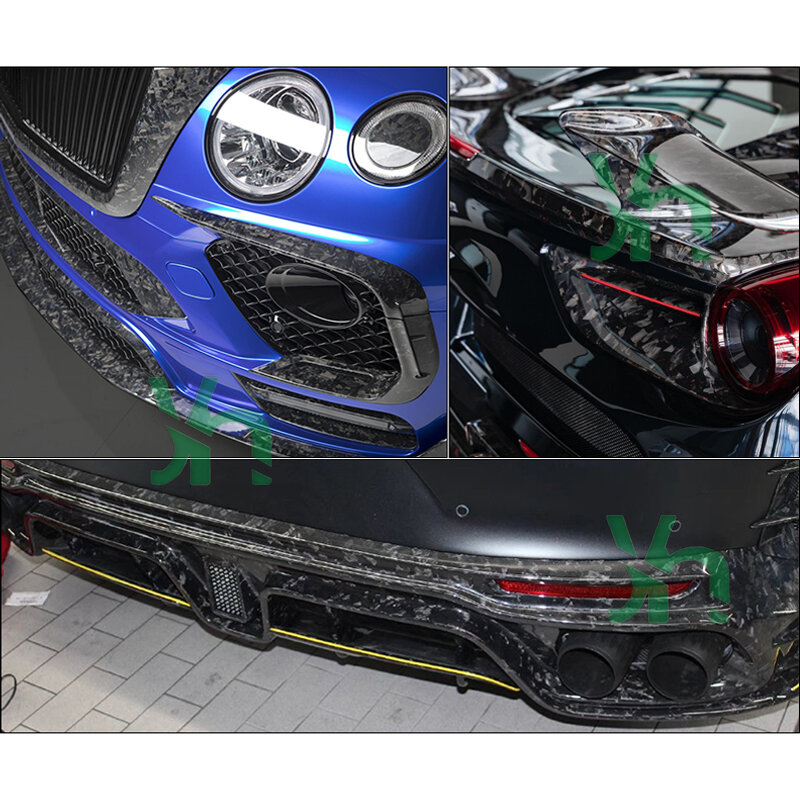 10Mm Carbon Fiber Gehakte Strand, Gesmeed Carbon Fiber Locomotief, Racing Auto, Hoge Sterkte, Oppervlak Decoratie