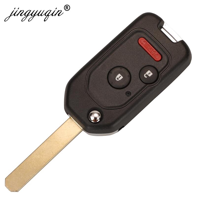 jingyuqin 2/3/4BTN Modified Filp Remote Key Shell Fob Case For Honda Fit CRV Civic Insight Ridgeline HRV Jazz ACCORD 2003-2013