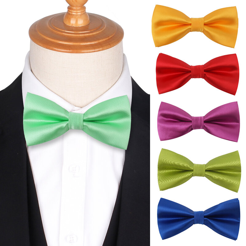 Красочный однотонный галстук-бабочка, рубашка, Классический галстук-бабочка для взрослых, галстук-бабочка для бизнеса, свадьбы, галстук-бабочка