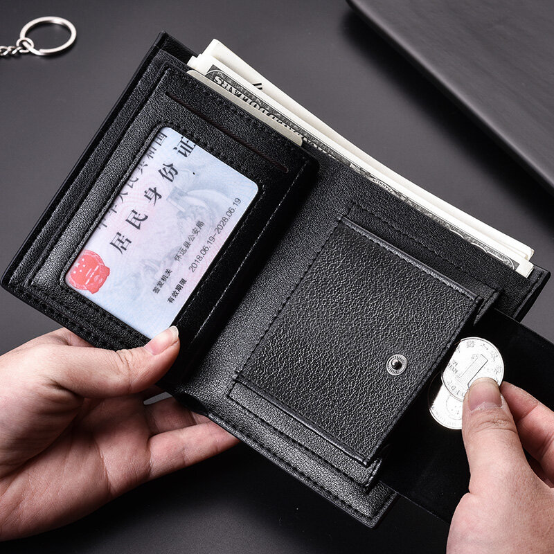 어라운드 ID 카드 지갑, 하이 퀄리티 신용카드 홀더 지갑, 동전 주머니 지갑 포함, 2024 신제품