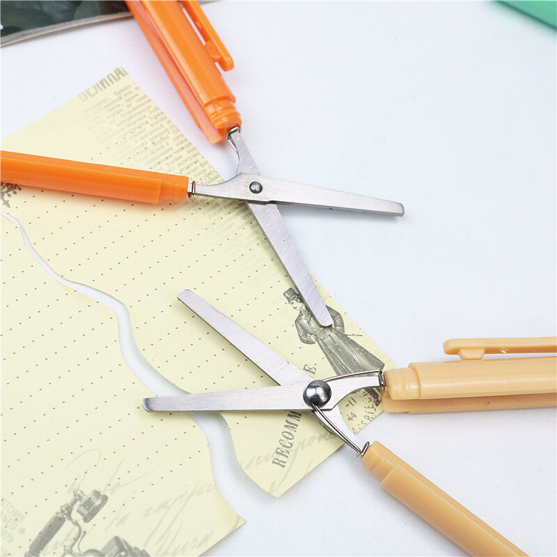 Симпатичные креативные безопасные ножницы ручной работы для детей, Офисные ножницы для резки бумаги, стили отправляются случайным образом