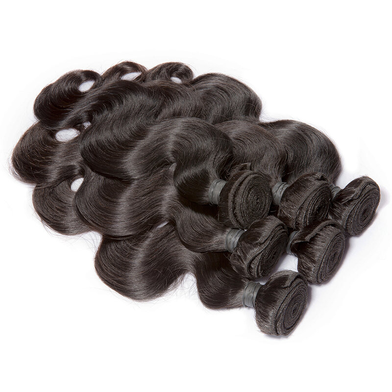 CEXXY-extensiones de cabello humano ondulado, mechones de cabello brasileño virgen de 30, 32 y 40 pulgadas, Color Natural, 100%
