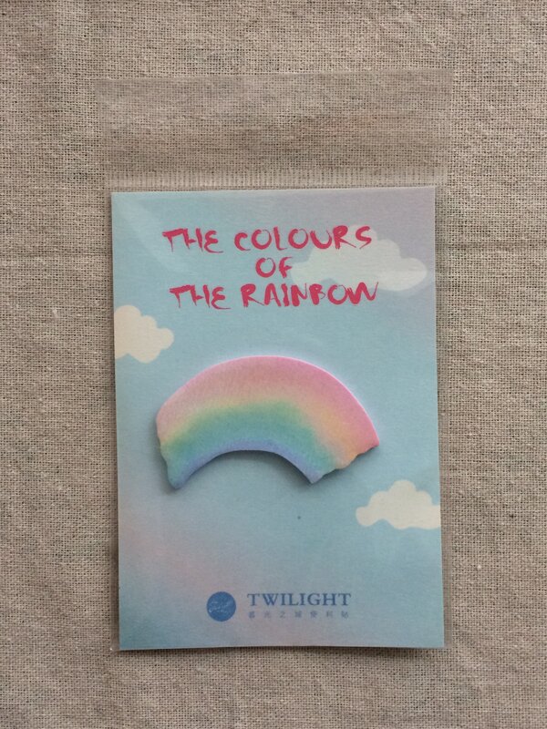 Almofada de memorando de nota pegajosa da nuvem do arco-íris (1 pacote)