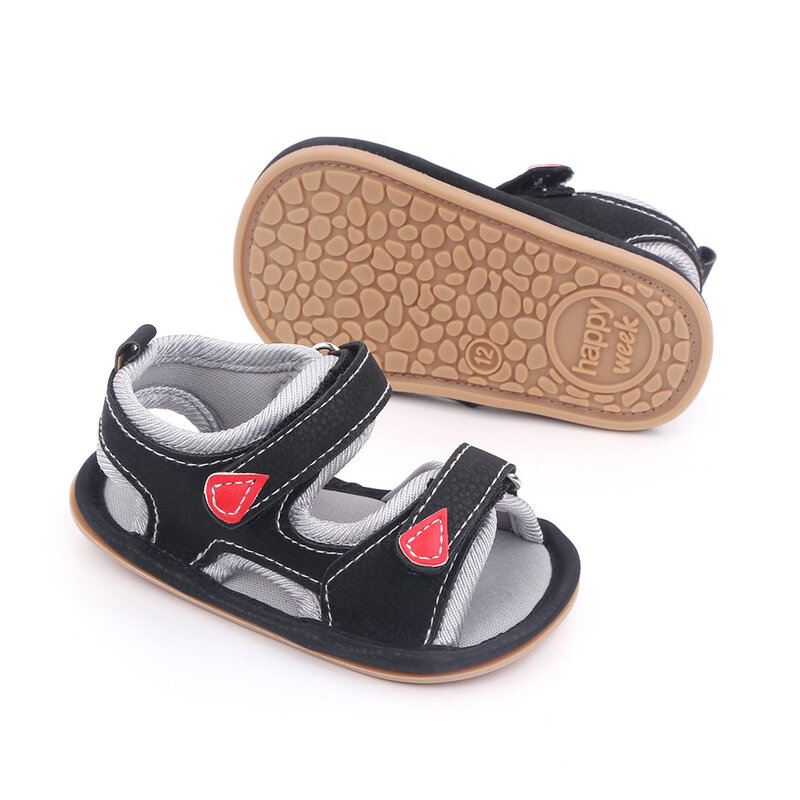 Sandalias de cuero para bebé recién nacido, zapatos de verano, calzado para niña pequeña de 1 año, accesorios para bebé de 0 a 18 meses