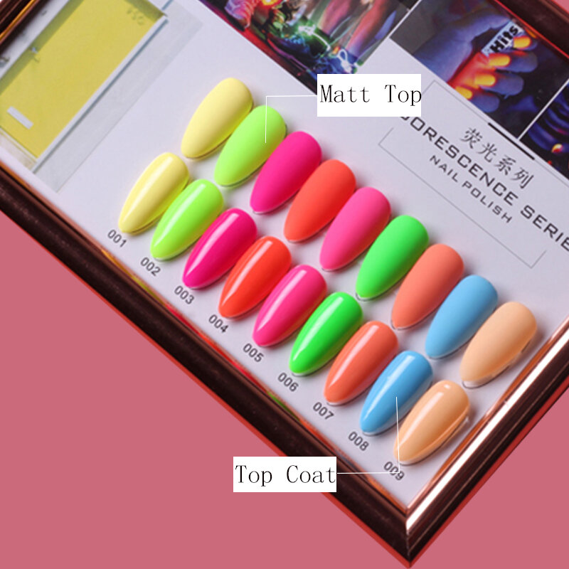 15ml smalto per unghie senza pulire 9 bottiglie vernici colorate Primer per Gel per unghie lunga durata Soak off UV Gel Polish Nail Art Manicure