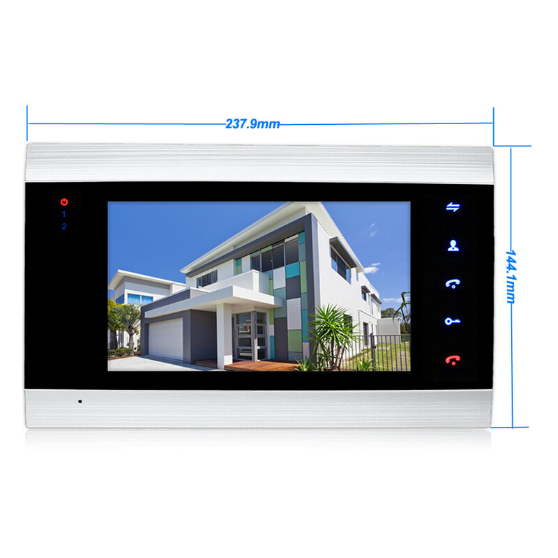 TuyaSmart – visiophone IP wi-fi avec bouton tactile, interphone vidéo pour 2 appartements, système de contrôle d'accès à la maison