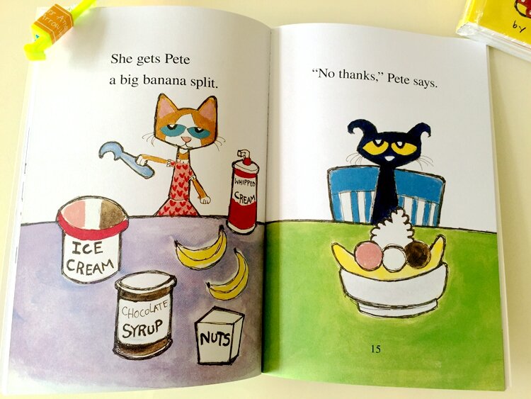 6 권의 책/세트 나는 아이를 읽을 수있다 그림책 아이들 아기 Pete 고양이 고명 한 이야기 English Child Book Eary education